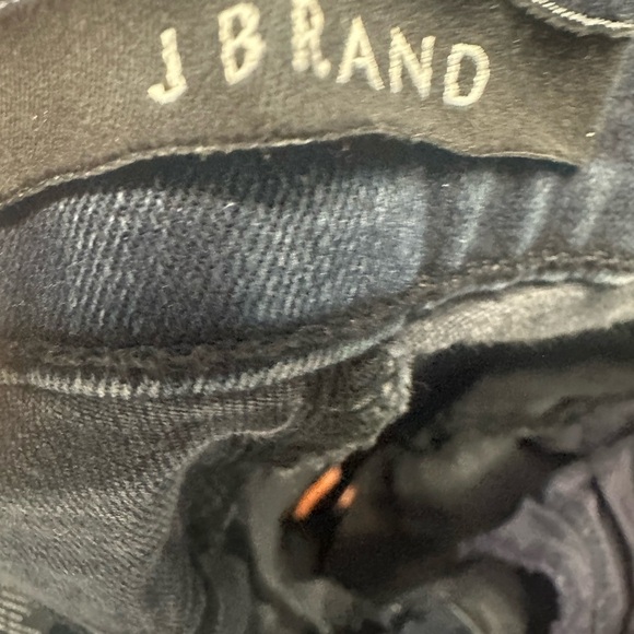 J Brand Dark Blue Distressed Skinny Jeans - Picture 4 of 6